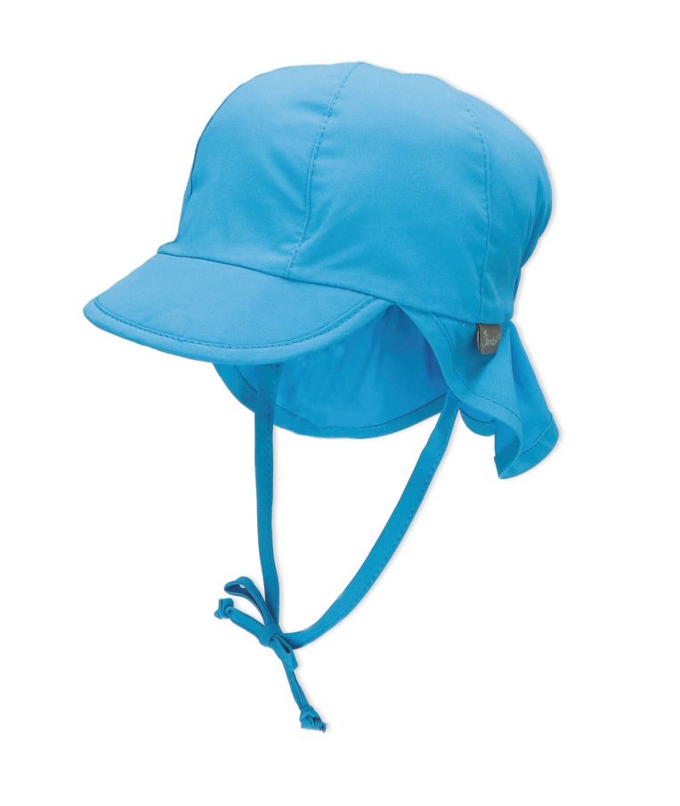 Vasarinė kepurė kūdikiams su mini kaklo apsauga ir raišteliais "One colour" 2