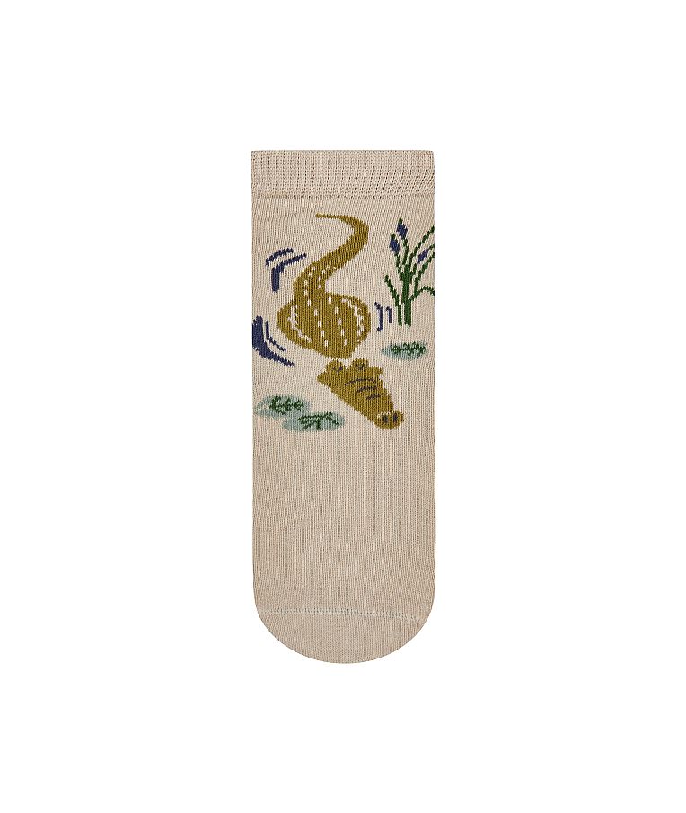 Neslystančios kojinės vaikams guminiu paduku Krokodilas, SUN (20-28 dydžiai) &Scaron;velni kreminė 935 2