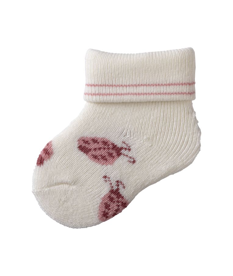 Kojinės kūdikiams dovanų dėžutėje Boružėlė, frotinės, 3 poros (0-4 mėn.) Skaisti balta 500 2