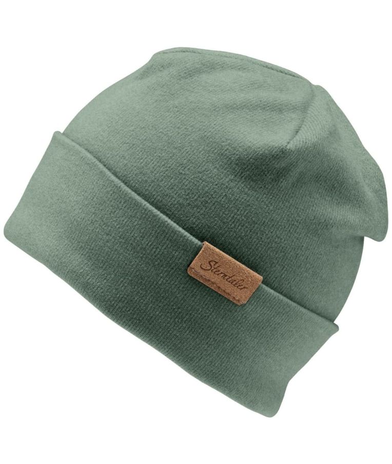 Kepurė vaikams Vienspalvė Beanie, vienguba, rudeniui/pavasariui Samanų žalia 275 5