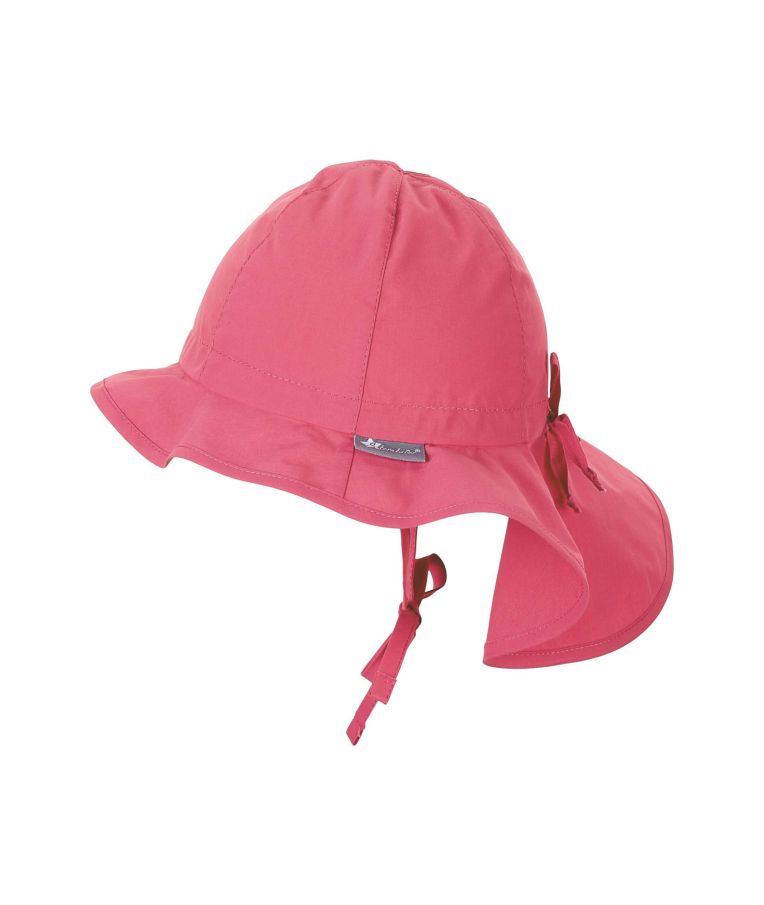 Vienspalvė vaikiška kepurė su kaklo apsauga Prigesinta rožinė 835 2