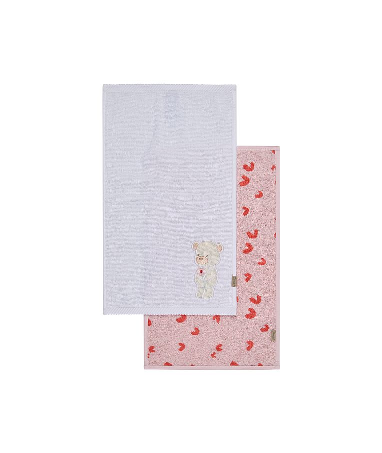 Veido ir rankų rank&scaron;luostis Me&scaron;kutė Betty 2vnt., 30x50cm. Rausva 702 1