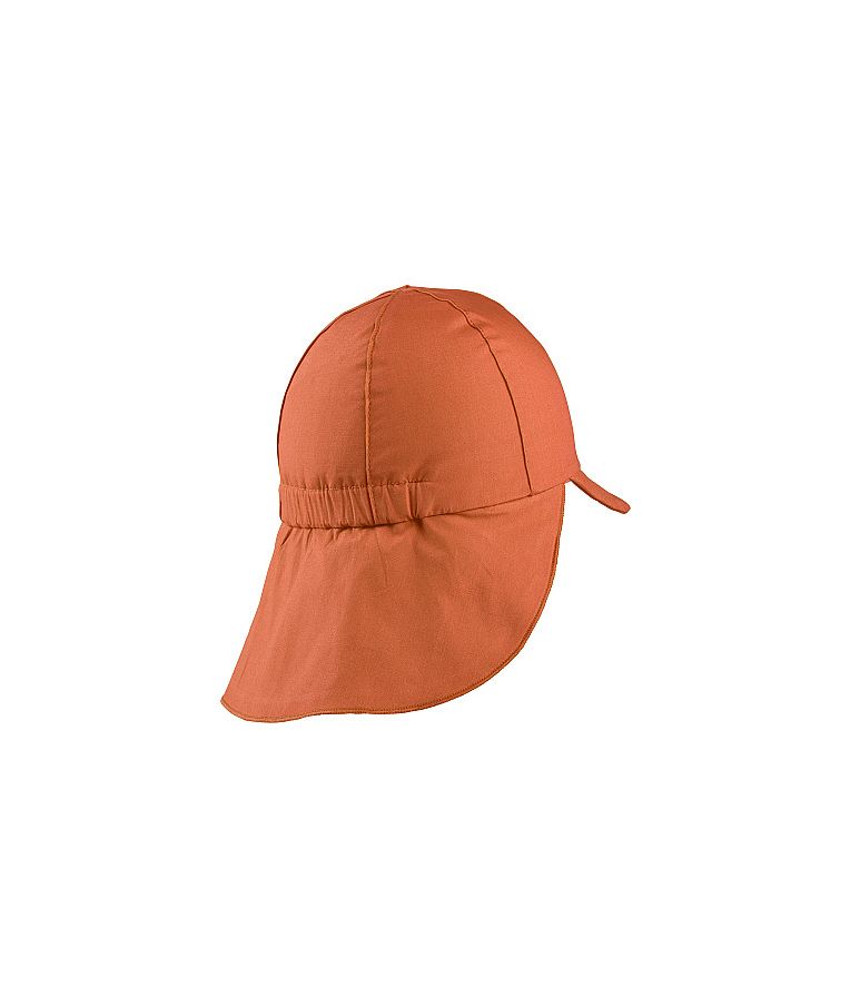 Vasarinė kepurė vaikams su kaklo apsauga ir raišteliais One colour Ruda 865 5