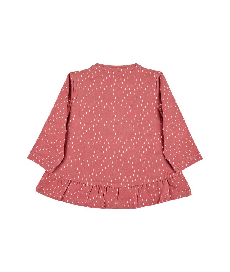Trikotažiniai marškinėliai mergaitėms Meškutė 68-92cm., ilgomis rankovėmis Švelni rožinė 814 2