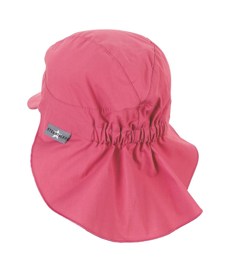Vasarinė kepurė vaikams su kaklo apsauga One colour Prigesinta rožinė 835 3
