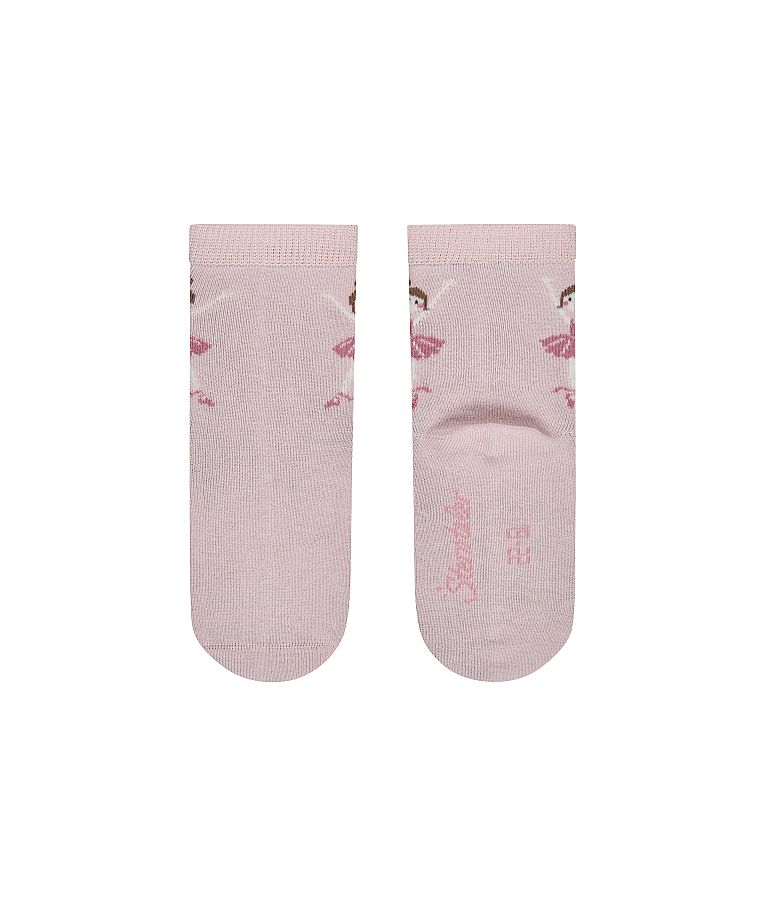Medvilninės vaiki&scaron;kos kojinės Balerina, 3 poros (18-30 dydžiai) Balta 908 4