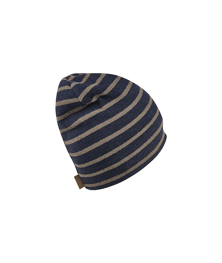 Vienguba beanie kepurė vaikams Dryžiai Tamsiai mėlyna 300 3