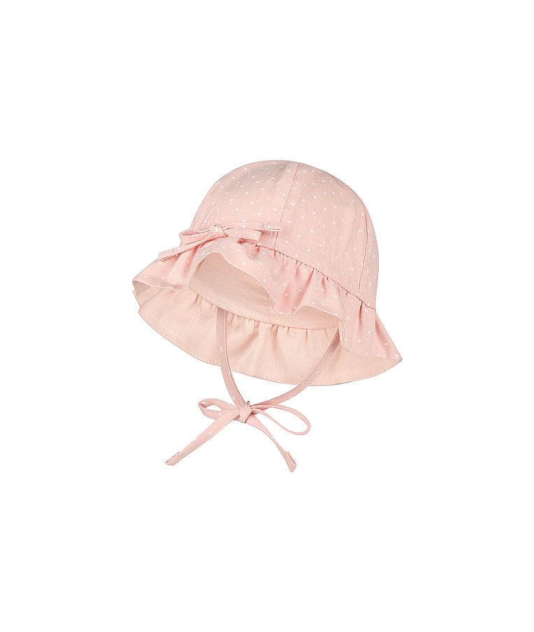 Vaiki&scaron;ka skrybėlė su rai&scaron;teliais Mažos &scaron;irdelės &Scaron;velniai rausva 707 1