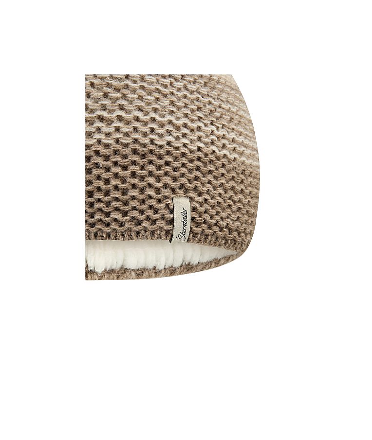 Megzta beanie kepurė vaikams Spalvota &Scaron;velni kreminė 935 4