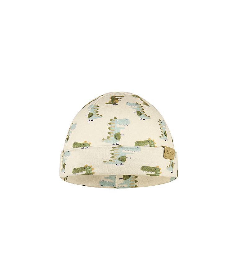 Vaikiška beanie kepurė Dinozaurai Kreminė 904 2