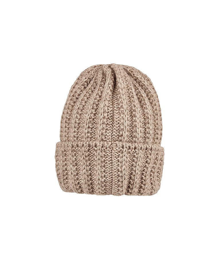 Megzta vaiki&scaron;ka beanie kepurė, vienguba &Scaron;velni kreminė 935 2