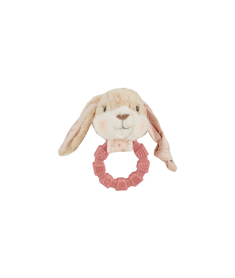 Kramtukas - guminis žiedas ki&scaron;kutis Hanni Tamsiai rausva 737 1