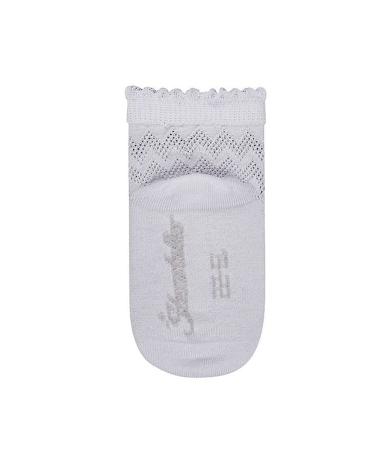 Medvilninės kojinės su tekstūriniais ra&scaron;tais (14-30 dydžiai) Skaisti balta 500 3
