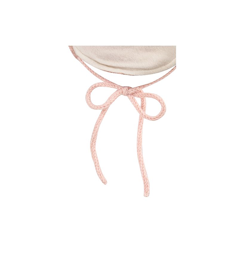 Megzta kepurė kūdikiams Gėlytė Baby pink 731 5