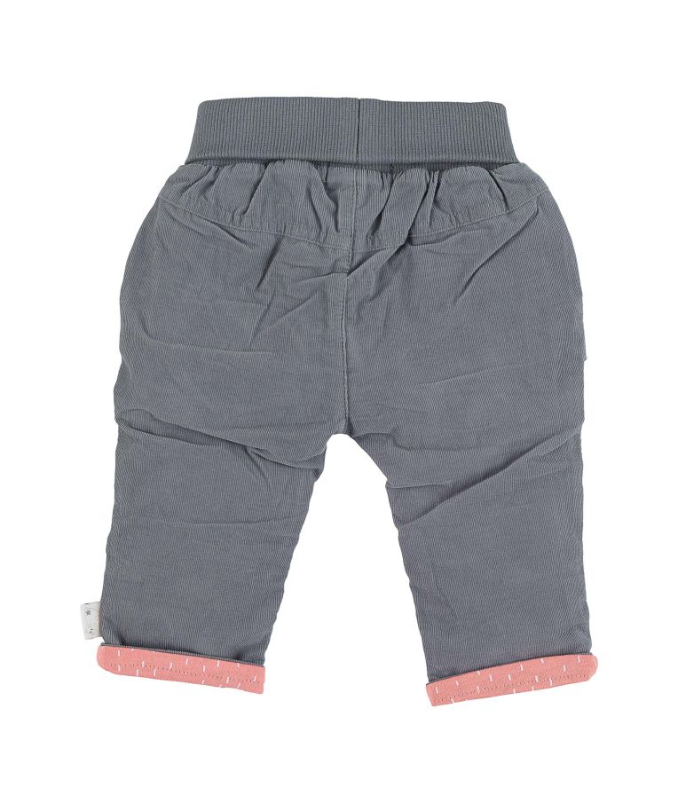 Kelnės mergaitėms Pilkos velvetinės 68-92cm., augančios su vaiku Agato pilka 566 2