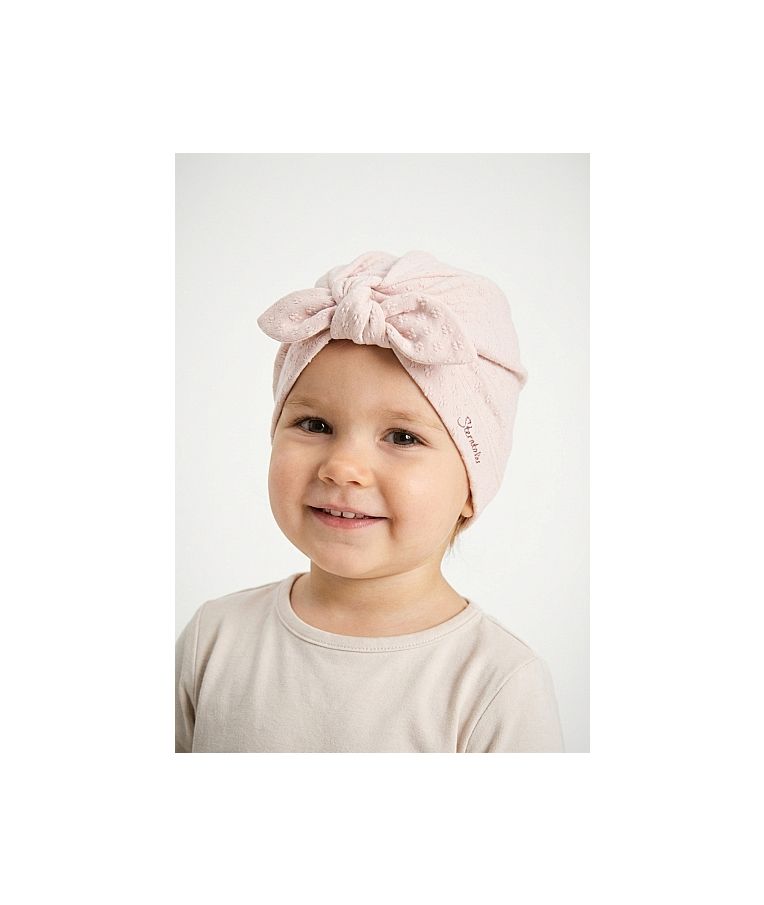 Vaiki&scaron;ka kepurė turbanas Kaspinas &Scaron;velniai rausva 707 6