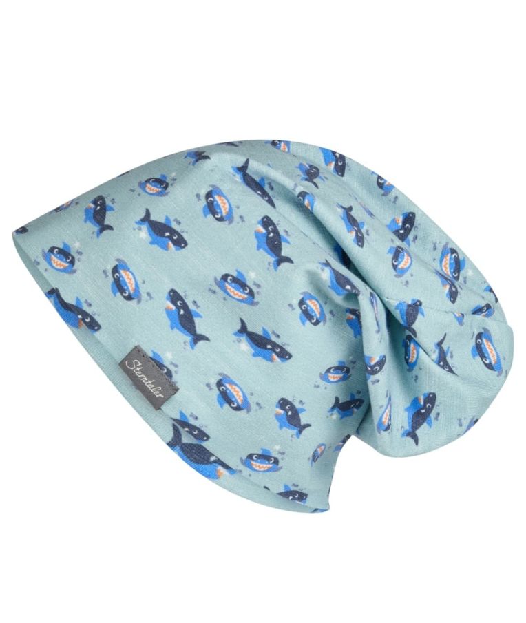 Vaiki&scaron;ka kepurė beanie Rykliukas Dangaus melsvumas 313 4