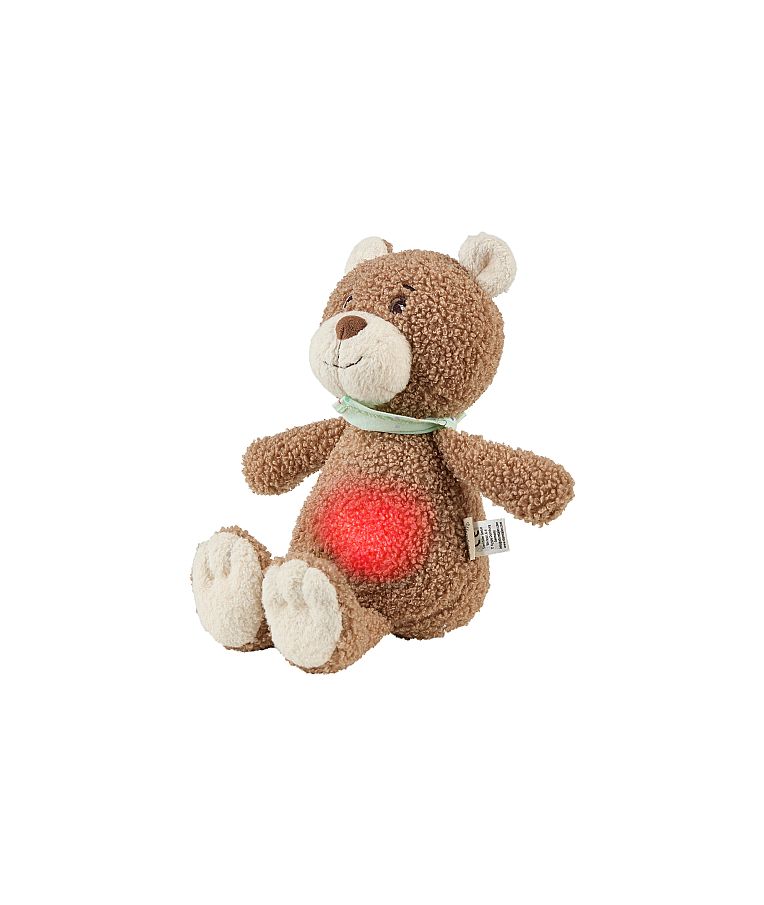 Migdukas su naktine lempute ir raminančiais garsais Me&scaron;kutis Bo, 32 cm Ry&scaron;kiai ruda 998 11