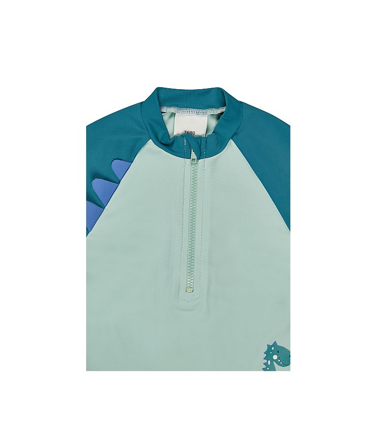 Vaiki&scaron;ki maudymosi mar&scaron;kinėliai Dino (80-116 dydžiai), trumpomis rankovėmis &Scaron;velni mėta 200 4