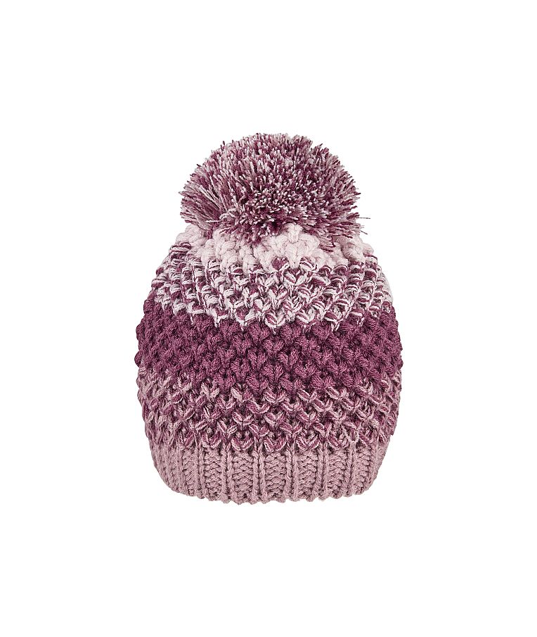 Megzta žieminė kepurė vaikams Pompom Bordo 797 3