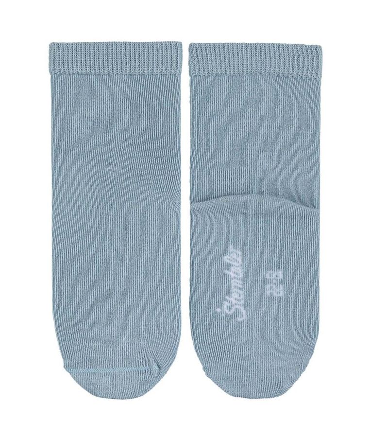 Plonos bambuko pluo&scaron;to kojinės vaikams, 3 poros (18-34 dydžiai) &Scaron;viesiai mėlyna 318 4
