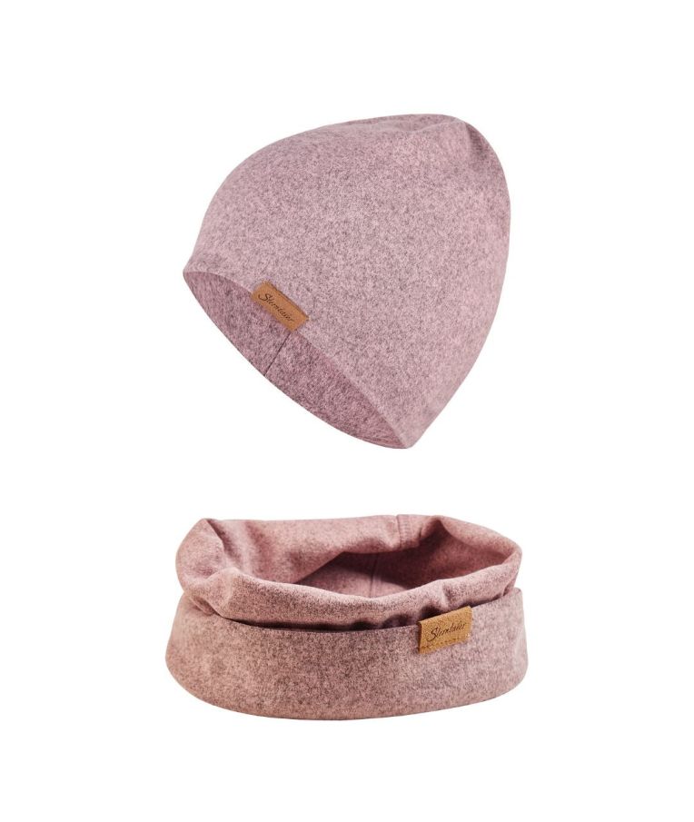 Vaiki&scaron;ka beanie kepurė Melanžas Pelenų rožinė 727 5