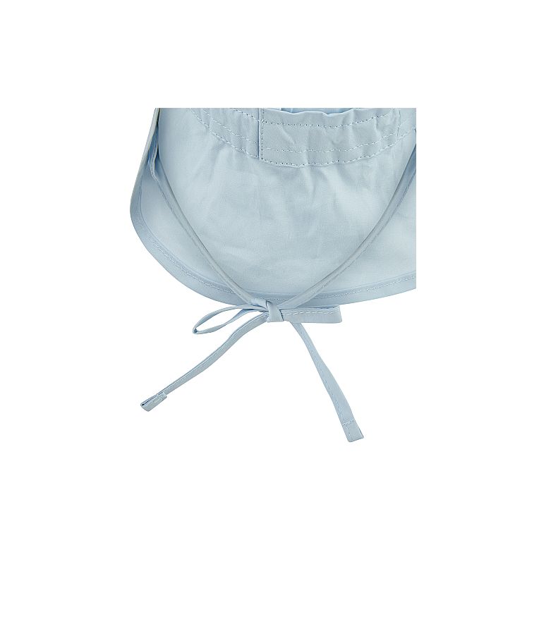 Vasarinė kepurė vaikams su mini kaklo apsauga ir rai&scaron;teliais One color Dangaus melsvumas 313 4
