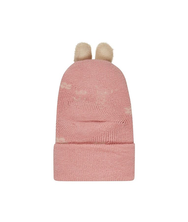 Frotinės kojinės su bar&scaron;kučiu Zuikis Rožinė 748 2