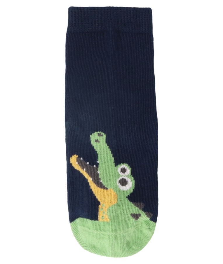 Neslystančios kojinės vaikams guminiu paduku Krokodilas, SUN (18-28 dydžiai) Tamsiai mėlyna 300 3