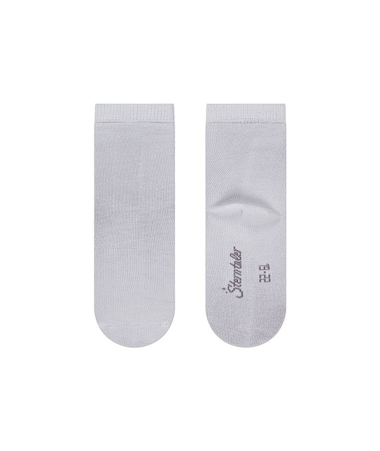 Plonos bambuko pluo&scaron;to kojinės vaikams, 3 poros (18-34 dydžiai) Tamsiai rausva 737 3