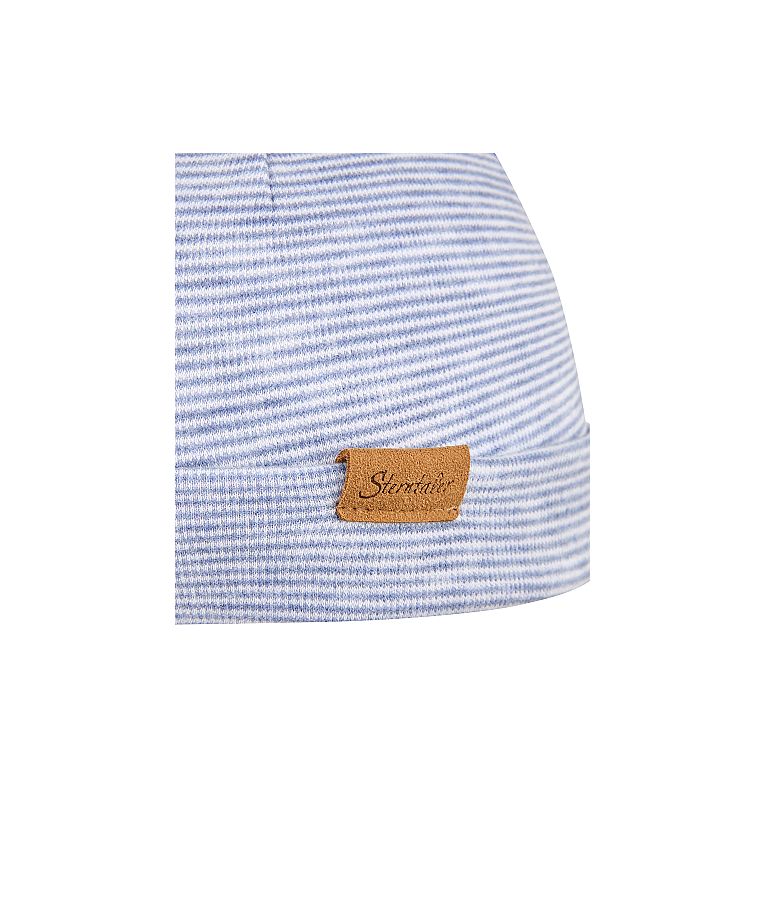 Vaikiška beanie kepurė Dryželiai Žydra 399 4