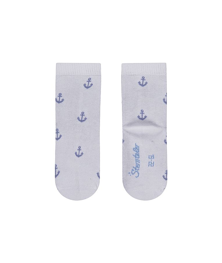 Medvilninės vaiki&scaron;kos kojinės Banginis, 4 poros (18-30 dydžiai) Skaisti balta 500 3