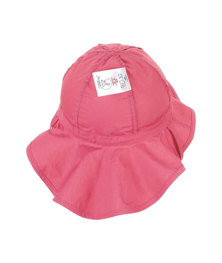 Vienspalvė vaikiška kepurė su kaklo apsauga Prigesinta rožinė 835 4