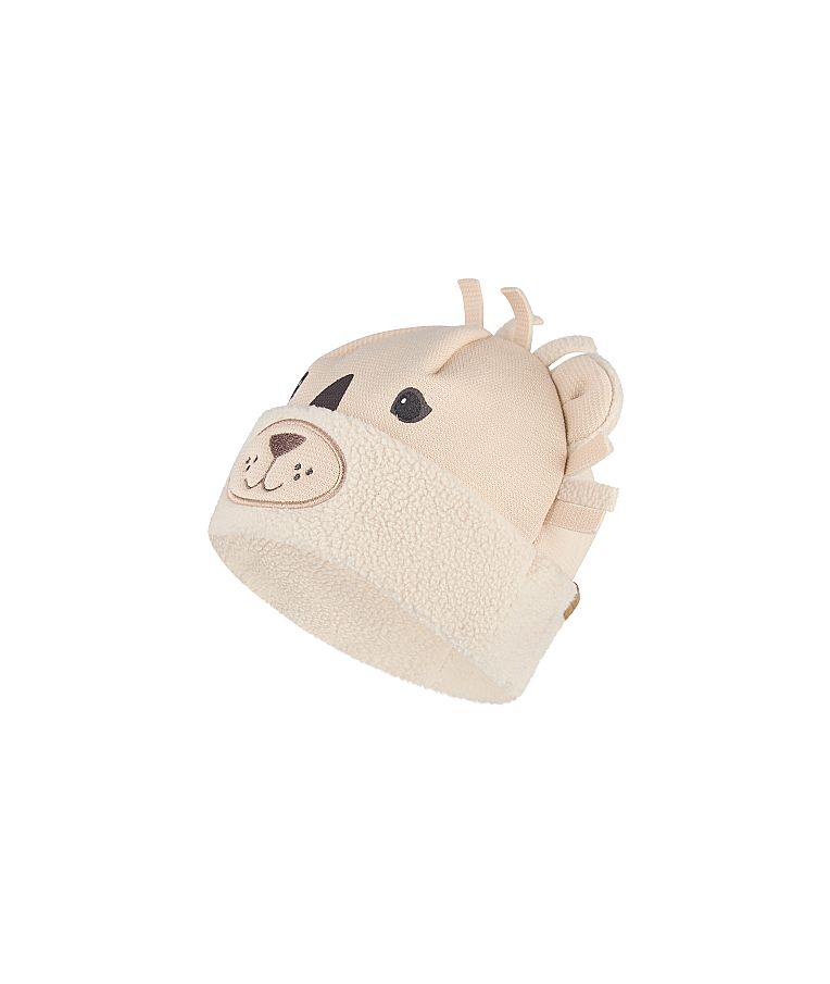 Vaikiška beanie kepurė Liūtukas Švelni kreminė 935 1