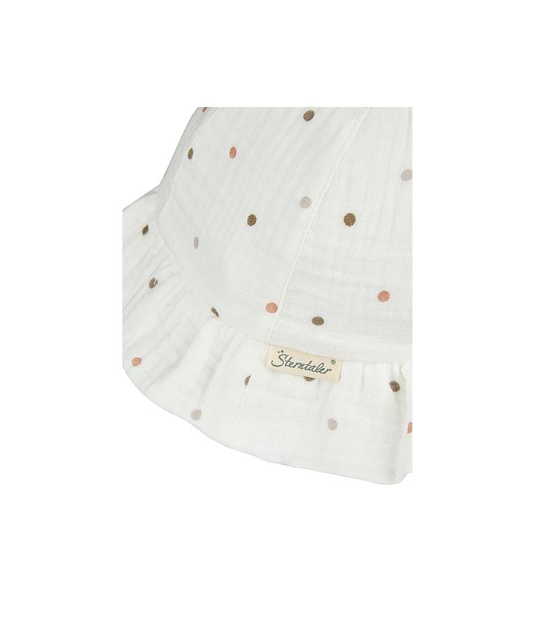 Vaiki&scaron;ka skrybėlė Ta&scaron;kuota balta Skaisti balta 500 4