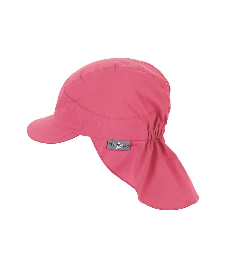 Vasarinė kepurė vaikams su kaklo apsauga One colour Prigesinta rožinė 835 2