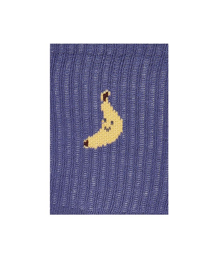 Medvilninės kojinės iki kelių vaikams Bananas (18-34 dydžiai) Oksfordo mėlyna 387 4