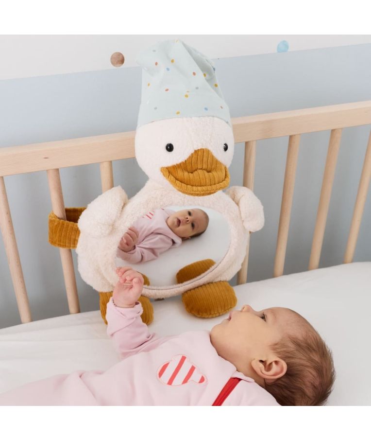 Vaiki&scaron;kas veidrodėlis-žaisliukas Edda, 40 cm Perlo balta 903 6