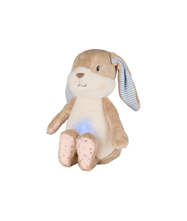 Migdukas su naktine lempute ir raminančiais garsais Hanni 26 cm. Ry&scaron;kiai ruda 998 9