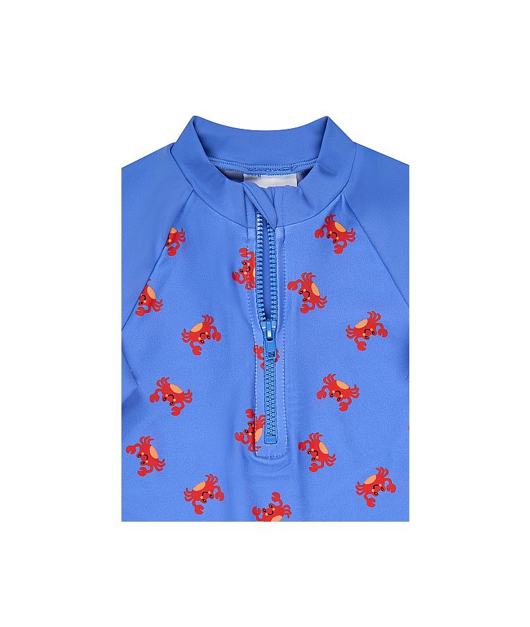 Vaiki&scaron;ki maudymosi mar&scaron;kinėliai Krabas (80-116 dydžiai), ilgomis rankovėmis Vandenyno mėlyna 308 3