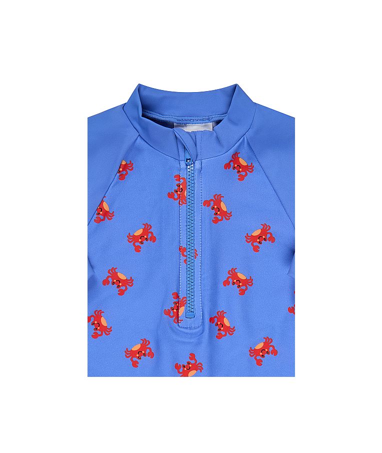 Vaiki&scaron;ki maudymosi mar&scaron;kinėliai Krabas (80-116 dydžiai), ilgomis rankovėmis Vandenyno mėlyna 308 4