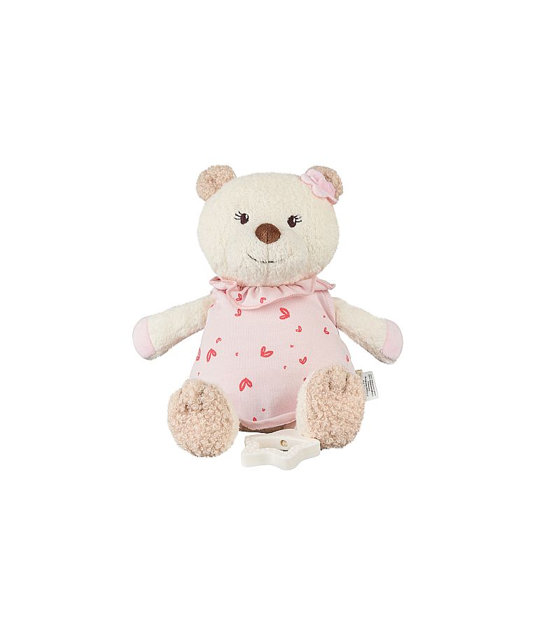 Mink&scaron;tas muzikinis žaislas Me&scaron;kutė Betty, 24 cm Perlo balta 903 5