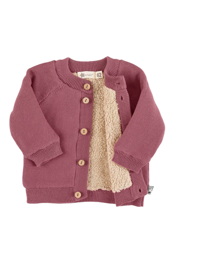 Vaikiškas megztinis su sagutėmis, rožinis Tamsiai rausva 737 2
