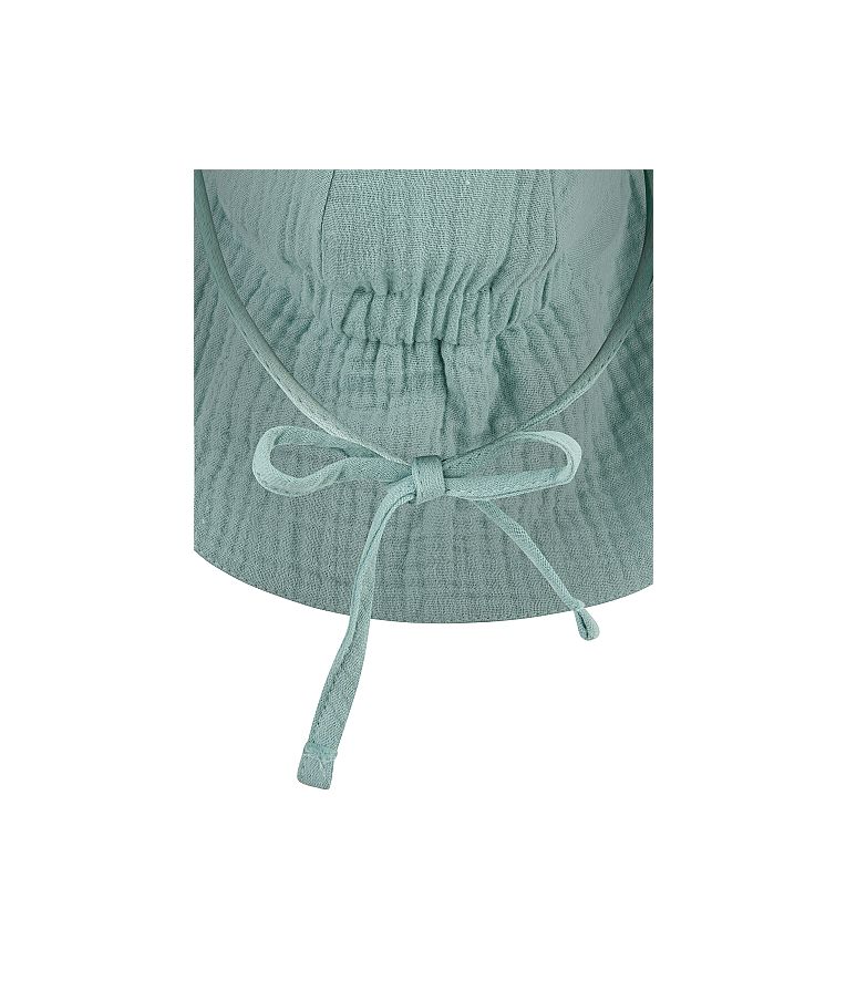 Vienspalvė vaiki&scaron;ka kepurė su kaklo apsauga nuo saulės Pastelinė turkio melsva 400 4