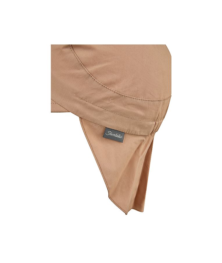 Vasarinė kepurė vaikams su kaklo apsauga One colour Pilk&scaron;vai smėlinė 931 4