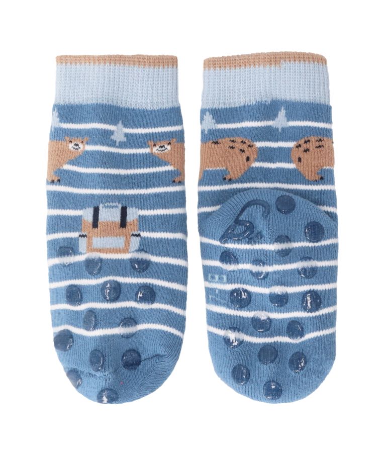 Ropojimo kojinės vaikams Gyvūnai, frotinės, 2 poros (18-22 dydžiai) Šviesiai mėlyna 318 5