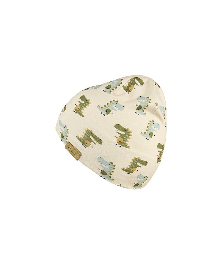 Vaikiška beanie kepurė Dinozaurai Kreminė 904 5