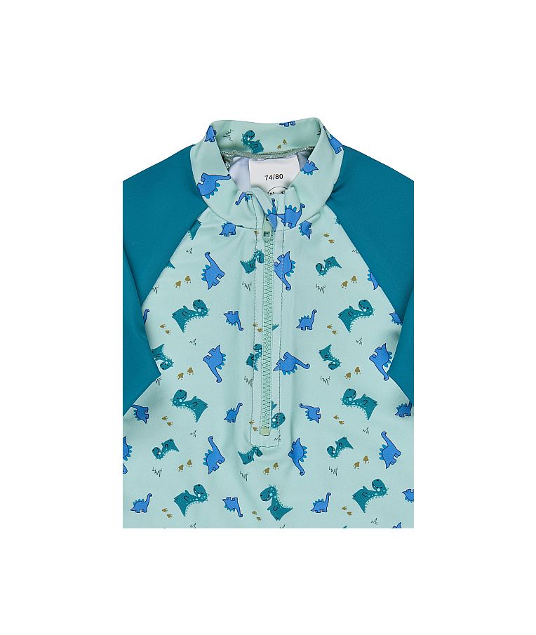 Vaiki&scaron;ki maudymosi mar&scaron;kinėliai Dino (80-116 dydžiai), ilgomis rankovėmis &Scaron;velni mėta 200 4