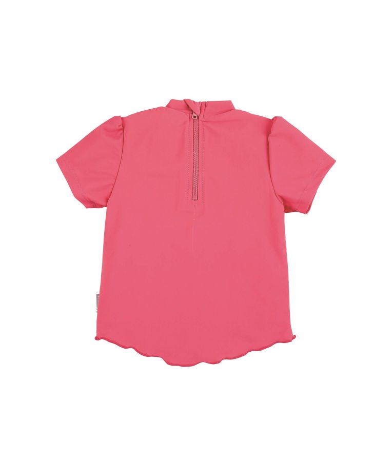 Maudymosi marškinėliai trumpomis rankovėmis mergaitei Bitė Prigesinta rožinė 835 2