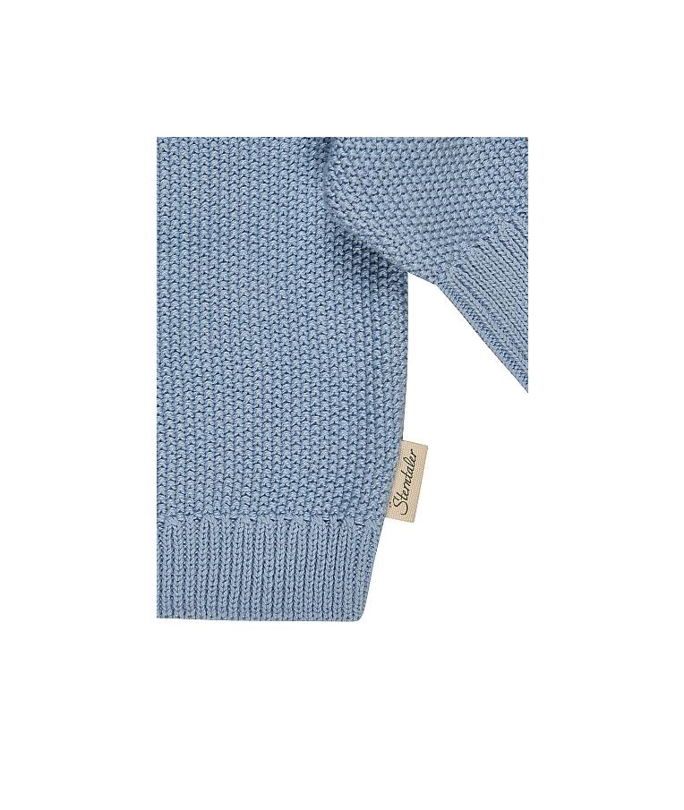 Medvilninis megztinis susegamas sagomis Dangaus melsvumas 313 4